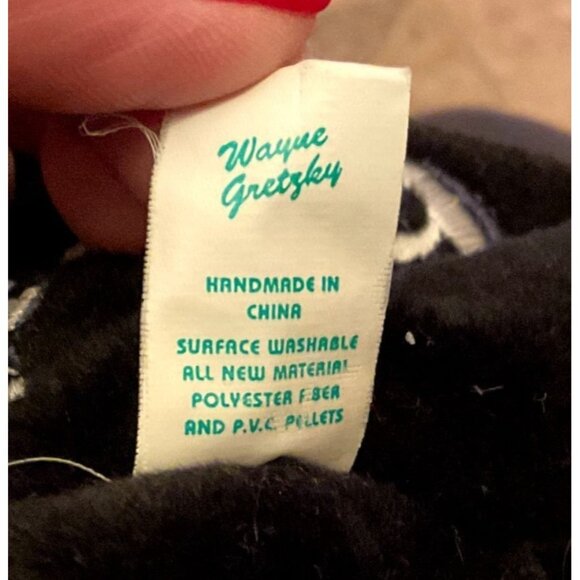 WANYE GRETSKY TEDDY BEAR SALVINOS BAMMERS LA KING NHL STUFFED ANIMAL BLACK - Picture 5 of 6